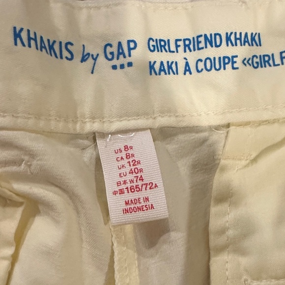 NWT GAP Girlfriend Khaki Pants - Picture 7 of 7